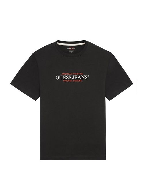 Guess American Tradition Tee Zwart | GUESS-SN30508