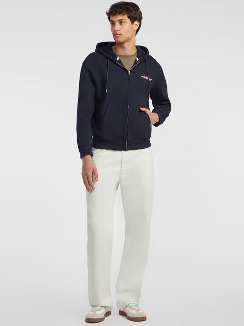 Guess American Tradition Zip-Up Hoodie Blauw | GUESS-SN31497