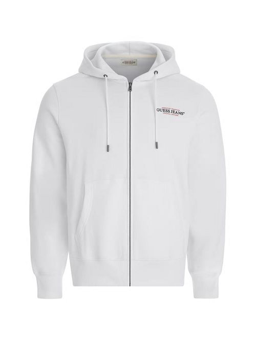 Guess American Tradition Zip-Up Hoodie Wit | GUESS-SN31529