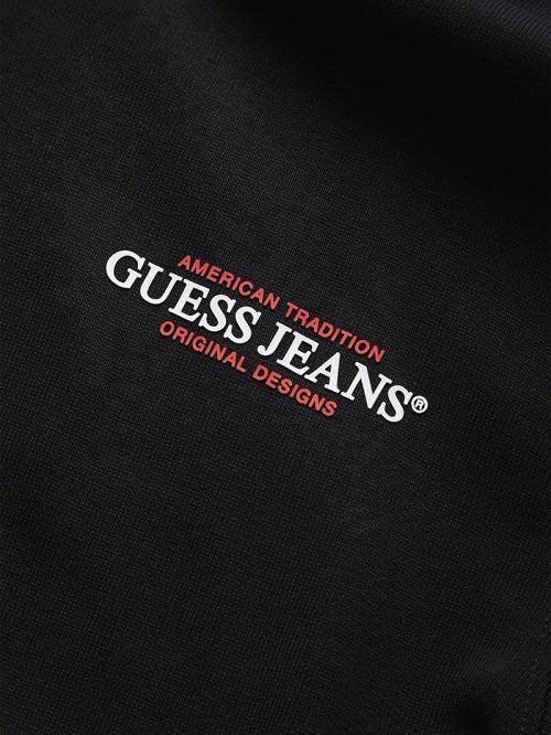 Guess American Tradition Zip-Up Hoodie Zwart | GUESS-SN31522