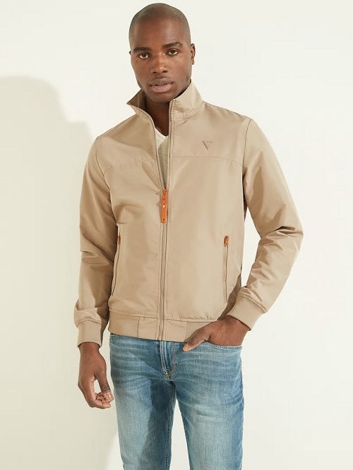 Guess Amos Flight Jacket Beige | GUESS-SN30724
