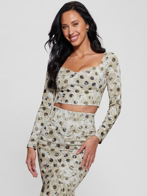 Guess Amy Crop Top Wit | GUESS-SN27656