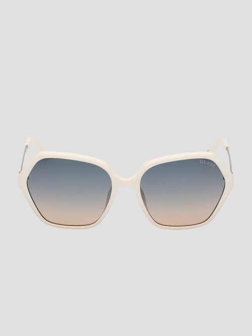 Guess Anastasia Geometric Sunglasses Wit | GUESS-SN30059