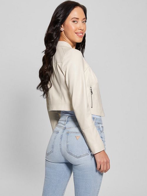 Guess Anita Moto Jacket Wit | GUESS-SN28058
