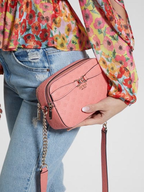 Guess Arlena Camera Crossbody Roze | GUESS-SN28911