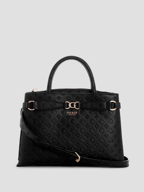 Guess Arlena Girlfriend Satchel Zwart | GUESS-SN28712