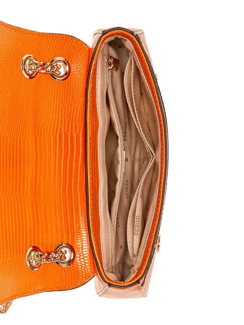 Guess Arlena Lizard Convertible Crossbody Oranje | GUESS-SN28910