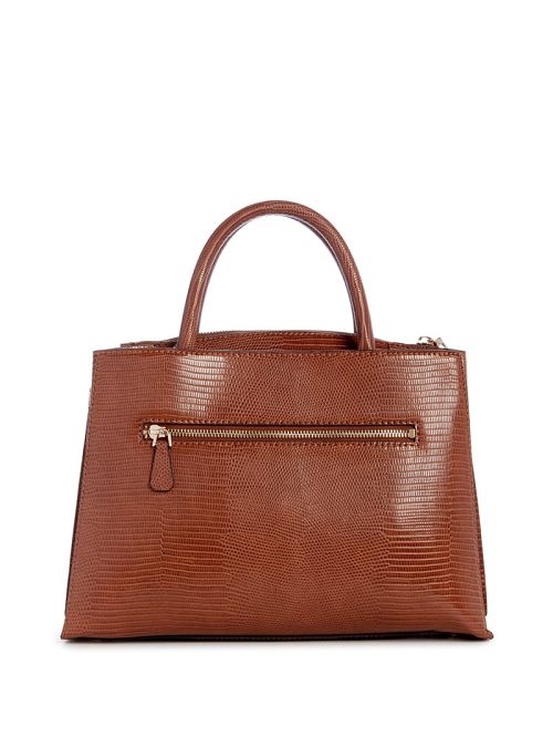 Guess Arlena Lizard Girlfriend Satchel Bruin | GUESS-SN28702
