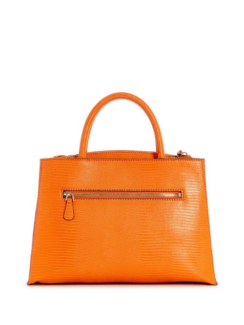 Guess Arlena Lizard Girlfriend Satchel Oranje | GUESS-SN28920