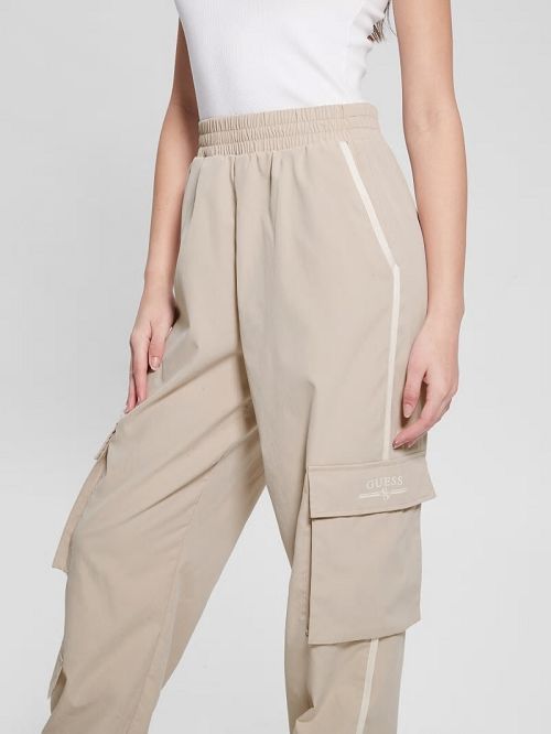 Guess Arleth Cargo Pants Beige | GUESS-SN28447