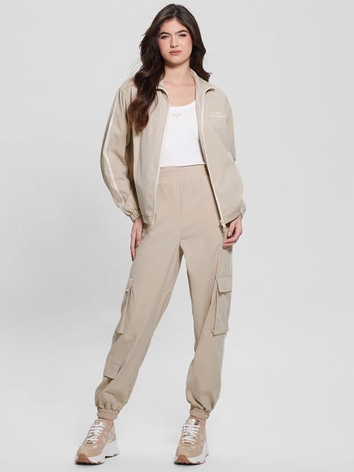 Guess Arleth Full-Zip Jacket Beige | GUESS-SN28366
