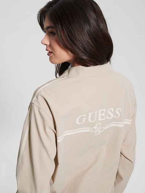 Guess Arleth Full-Zip Jacket Beige | GUESS-SN28366