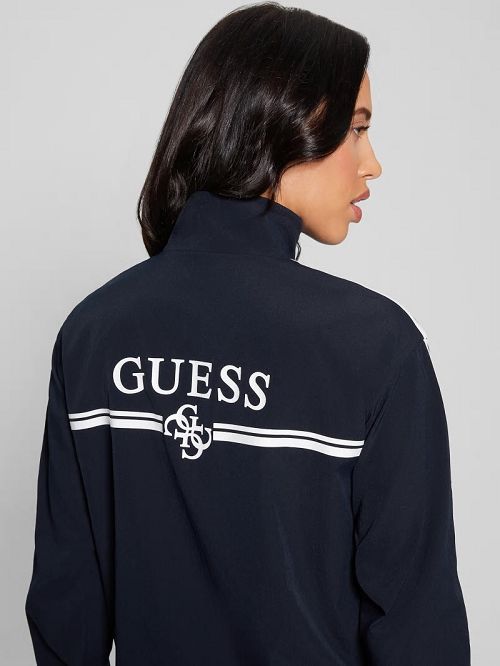 Guess Arleth Full-Zip Jacket Blauw | GUESS-SN28400