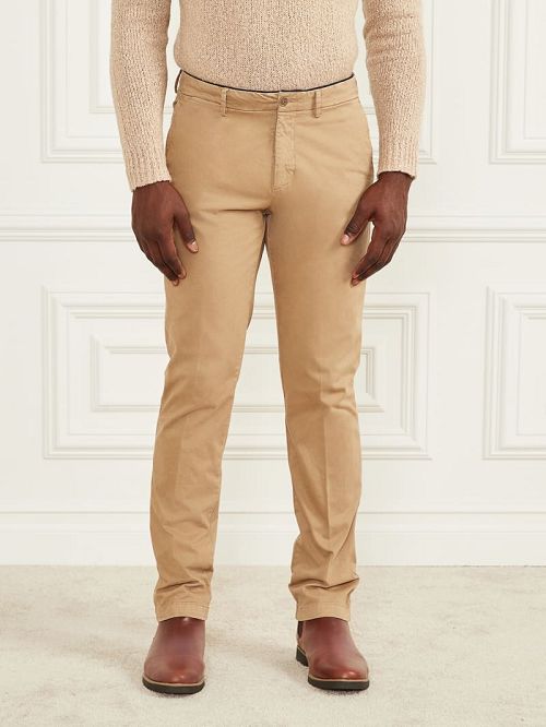Guess Armando Piping Chino Pant Beige | GUESS-SN31415