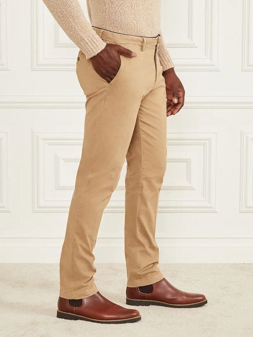 Guess Armando Piping Chino Pant Beige | GUESS-SN31415
