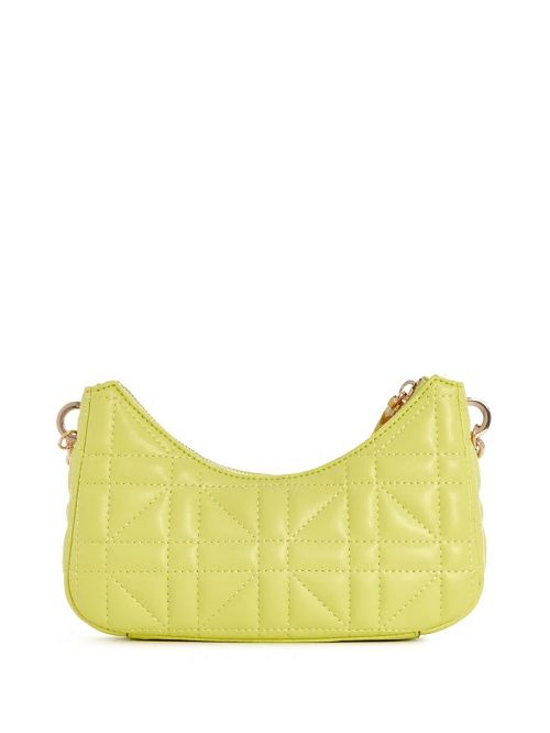 Guess Assia Quilted Mini Crossbody Geel | GUESS-SN28956