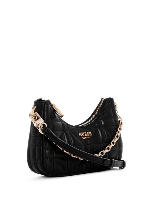 Guess Assia Quilted Mini Crossbody Zwart | GUESS-SN28996