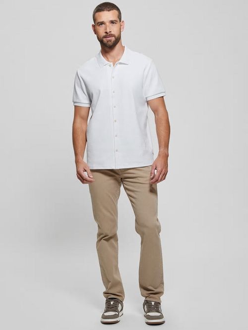 Guess Aster Knit Shirt Wit | GUESS-SN31312