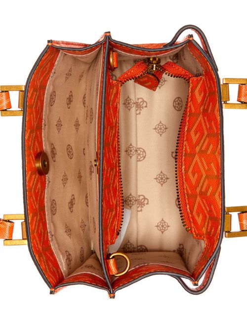 Guess Atene Mini Satchel Oranje | GUESS-SN28730