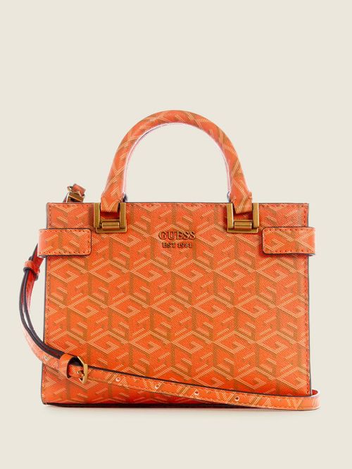 Guess Atene Mini Satchel Oranje | GUESS-SN29224