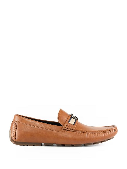 Guess Aurolo G Logo Driving Loafers Bruin | GUESS-SN31900