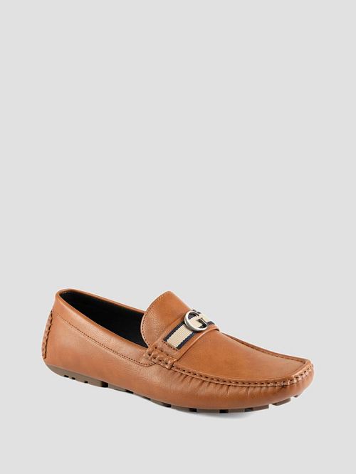 Guess Aurolo G Logo Driving Loafers Bruin | GUESS-SN31900