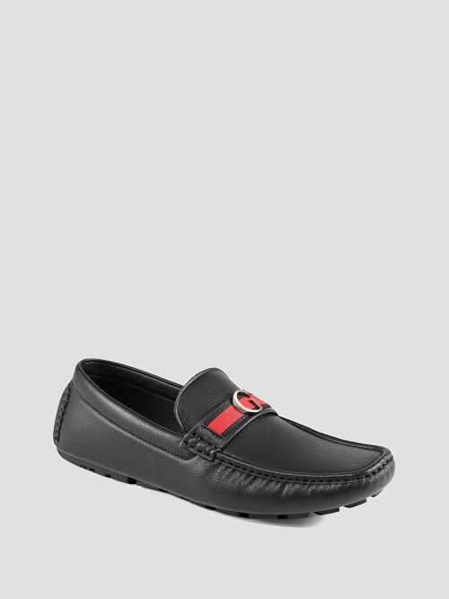 Guess Aurolo G Logo Driving Loafers Zwart | GUESS-SN31908