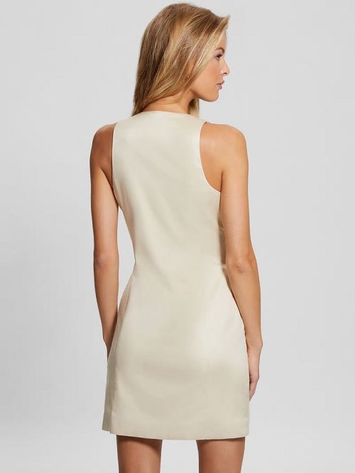 Guess Ava Vest Dress Beige | GUESS-SN27027