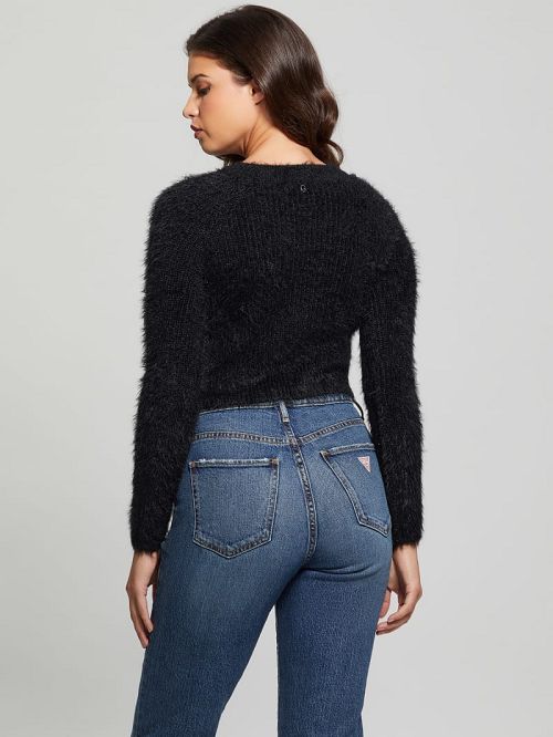 Guess Avery Dual-Zip Cardigan Zwart | GUESS-SN27787