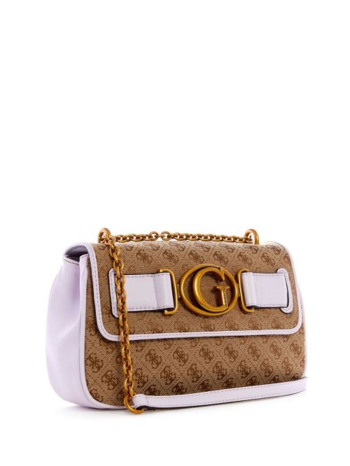 Guess Aviana Convertible Crossbody Paars | GUESS-SN28724