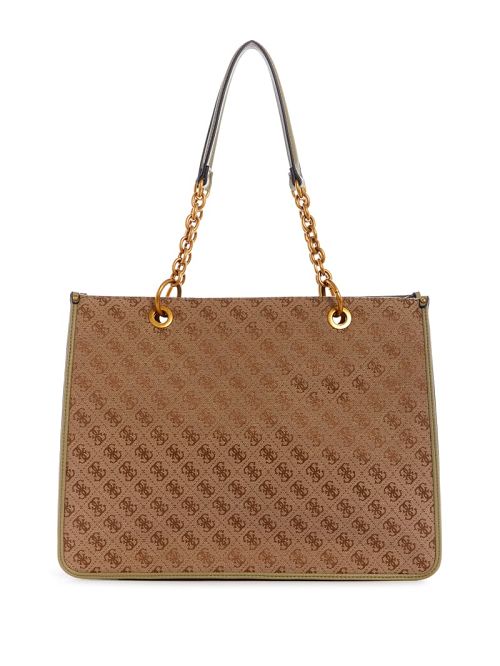 Guess Aviana Tote Zwart Wit | GUESS-SN29357