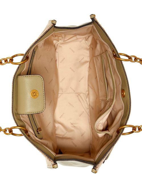 Guess Aviana Tote Zwart Wit | GUESS-SN29357