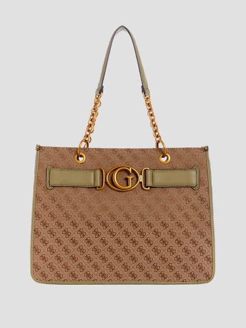 Guess Aviana Tote Zwart Wit | GUESS-SN29357