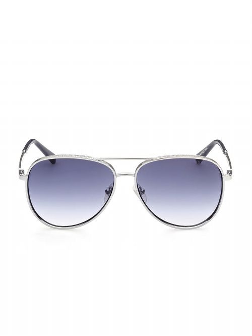 Guess Aviator Sunglasses Zilver | GUESS-SN31805