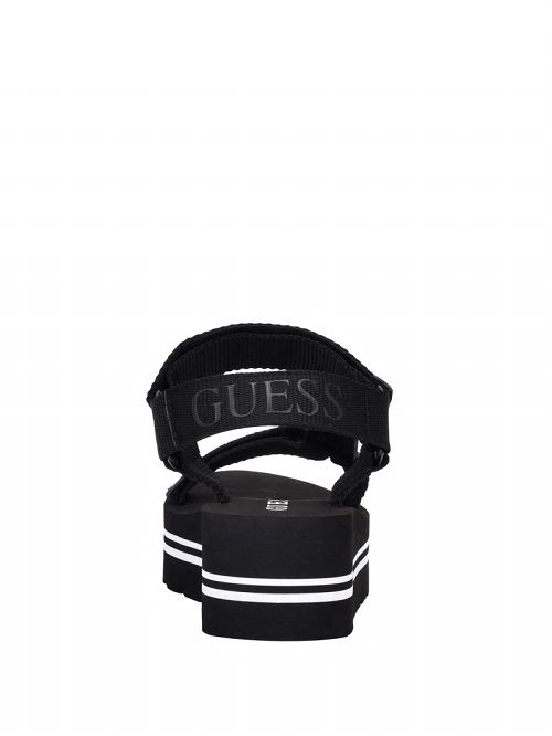 Guess Avin Platform Sport Sandals Zwart | GUESS-SN29665