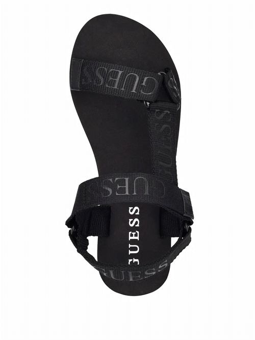 Guess Avin Platform Sport Sandals Zwart | GUESS-SN29665
