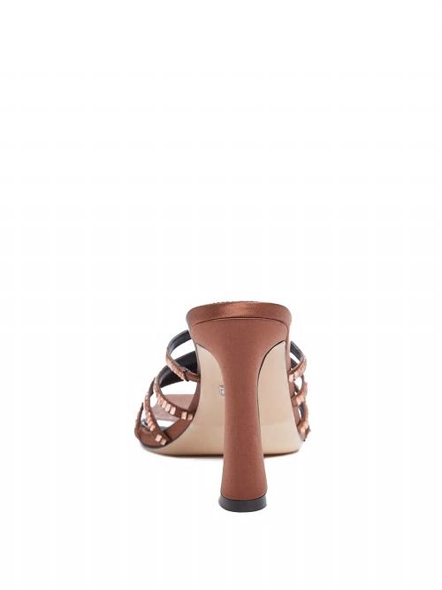 Guess Baguette Rhinestone Mule Bruin | GUESS-SN29733