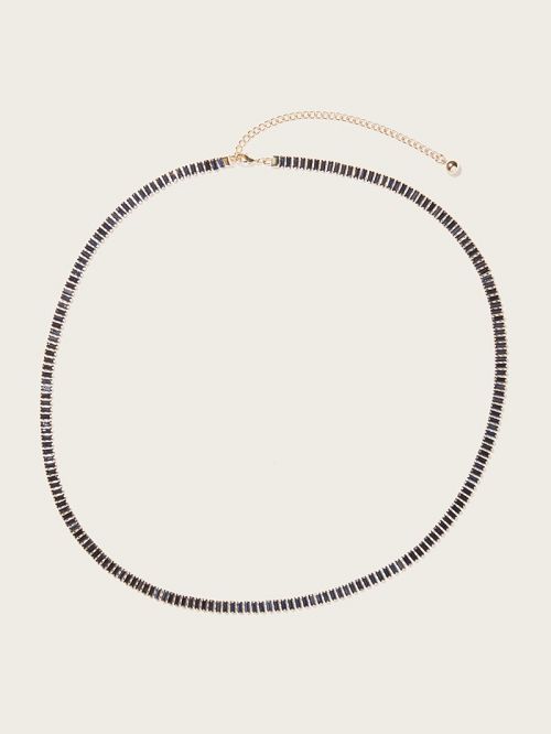 Guess Baguette Rhinestone Thin Belt Blauw | GUESS-SN30226