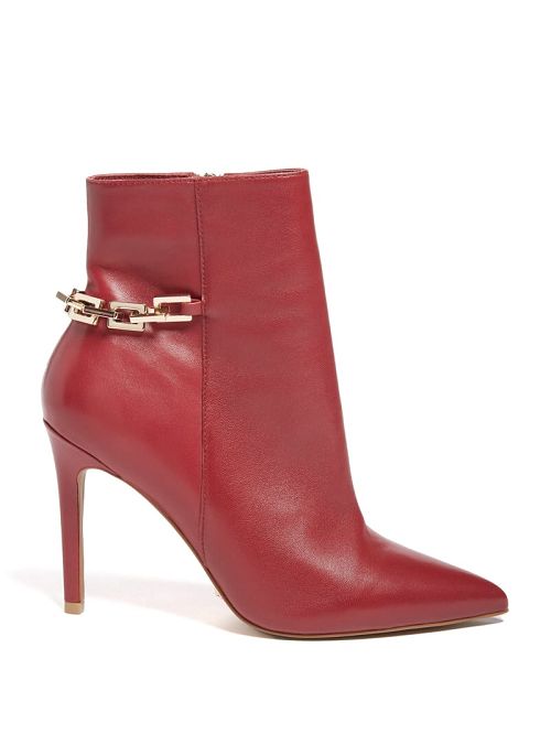 Guess Bale Leather Bootie Rood | GUESS-SN29901
