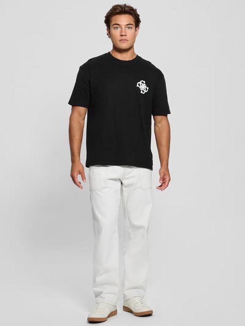 Guess Bandana Applique Tee Zwart | GUESS-SN30709