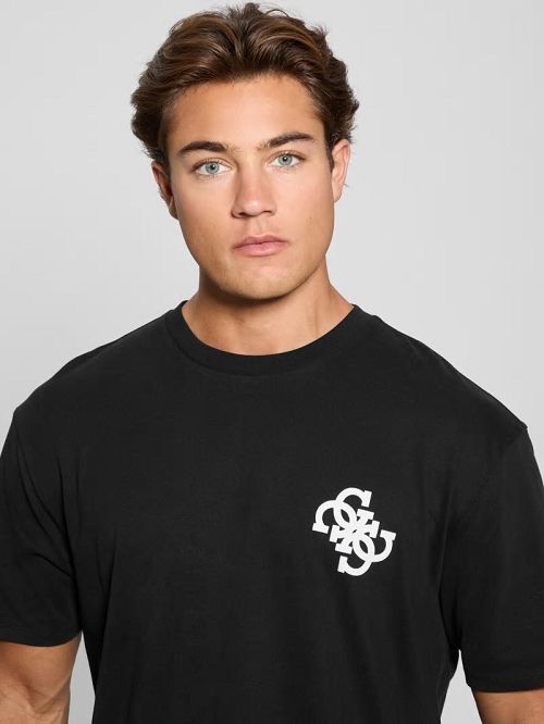 Guess Bandana Applique Tee Zwart | GUESS-SN30709