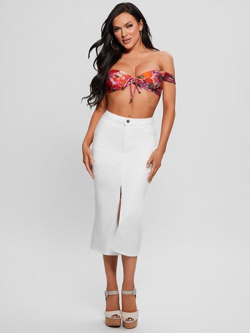 Guess Bandeau Bikini Top Rood | GUESS-SN28504