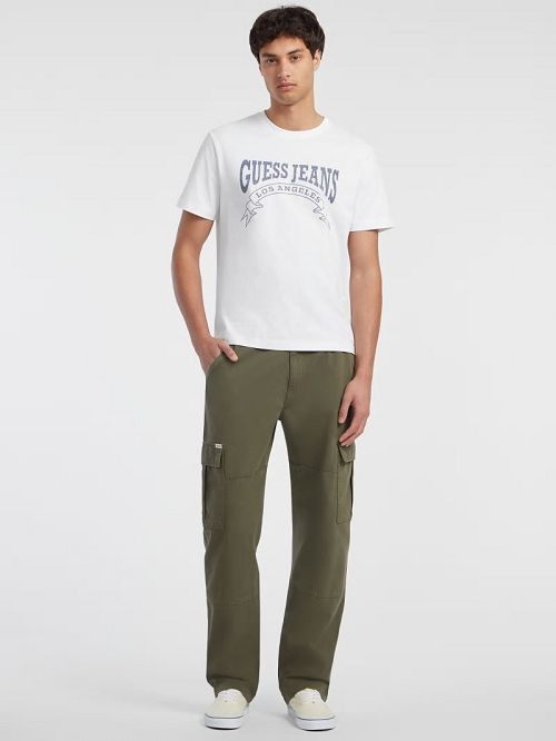 Guess Banner Tee Wit | GUESS-SN30497