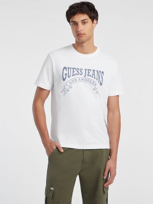Guess Banner Tee Wit | GUESS-SN30497