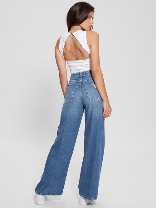 Guess Bellflower Flare Jeans Blauw | GUESS-SN26650
