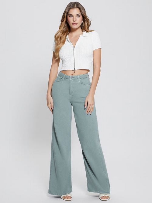 Guess Bellflower Flare Jeans Groen | GUESS-SN26511