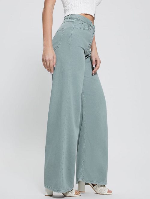 Guess Bellflower Flare Jeans Groen | GUESS-SN26511