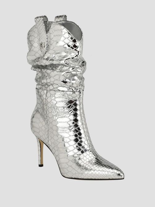 Guess Benisa Western Slouch Booties Zilver | GUESS-SN29924