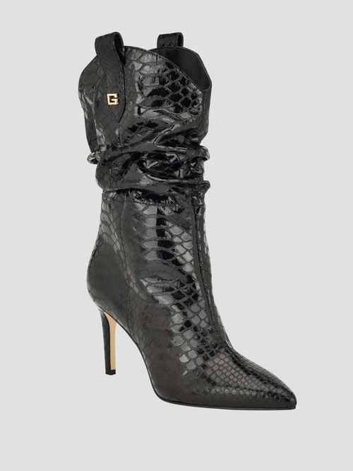 Guess Benisa Western Slouch Booties Zwart | GUESS-SN29925
