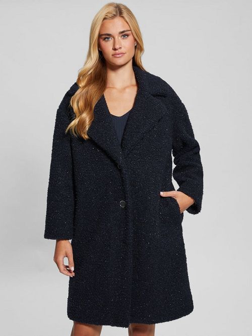 Guess Berenice Sherpa Coat Blauw | GUESS-SN27932